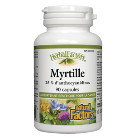 Natural Factors Myrtille 90 caps