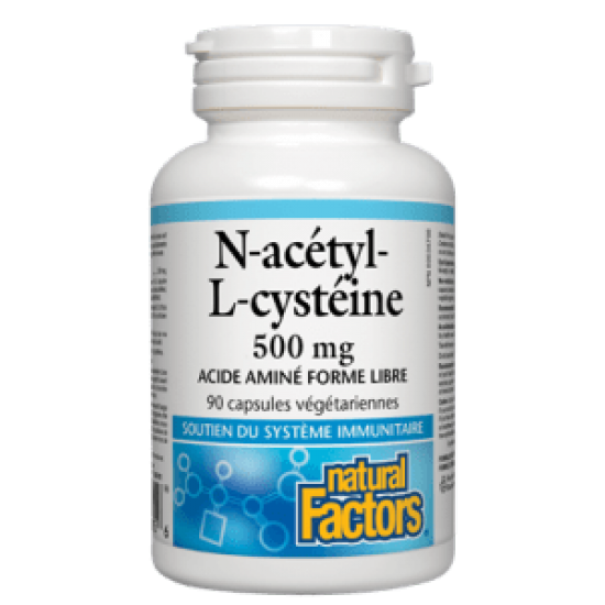 Natural Factors N-Acétyl-L-Cystéine 500 mg 90...