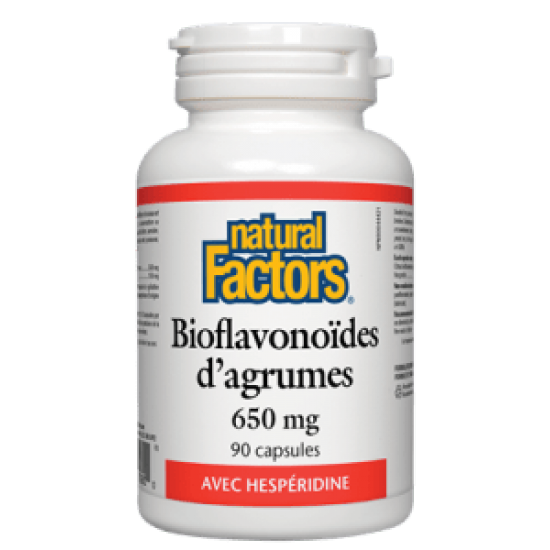Natural Factors Bioflavonoïdes d'agrumes 650 mg 90 caps