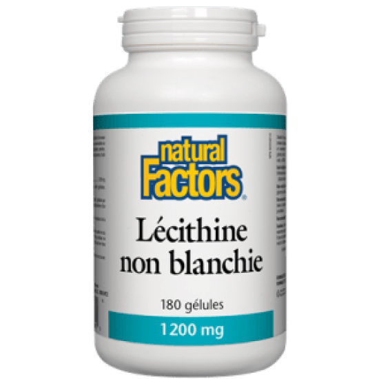Natural Factors Lécithine non blanchie 1200 mg...