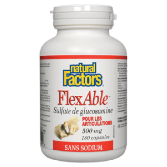 Natural Factors FlexAble Sulfate de glucosamine...