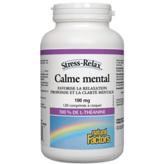Natural Factors Calme Mental 100 mg 60 comprimés