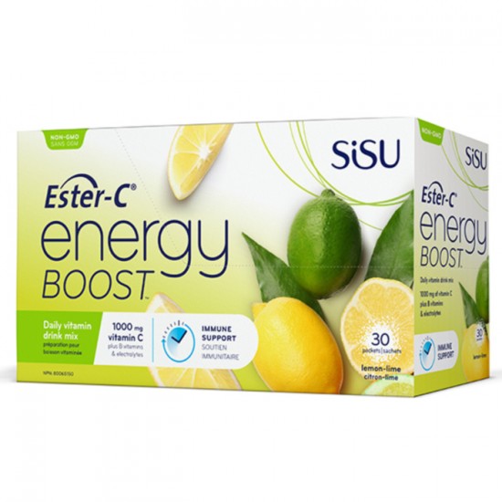 SISU Ester-C Energy Boost 30 sachets saveur citron