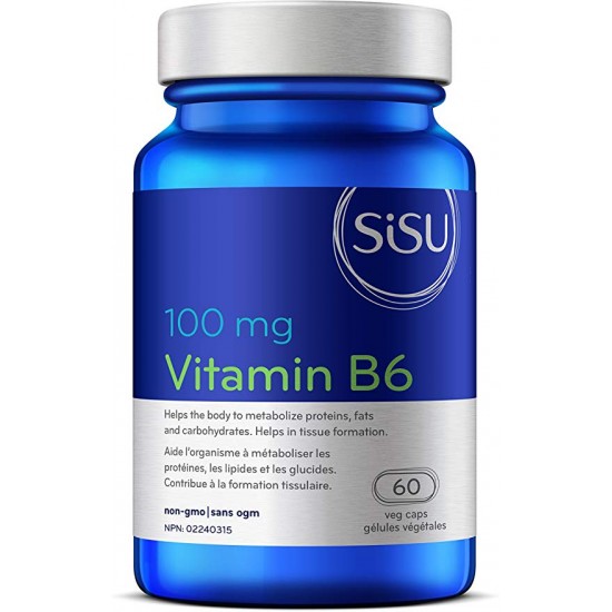 SISU Vitamine B6 100 mg 60 gélules