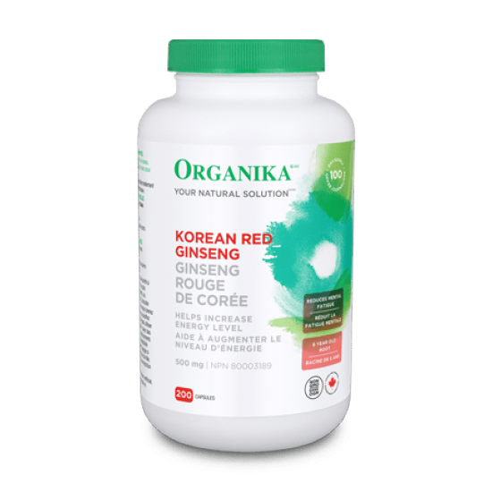 Organika Ginseng Rouge Coréen 500 mg 100 caps