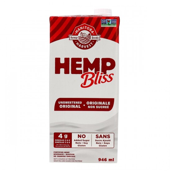 Hemp Bliss Non Sucré 946 ml