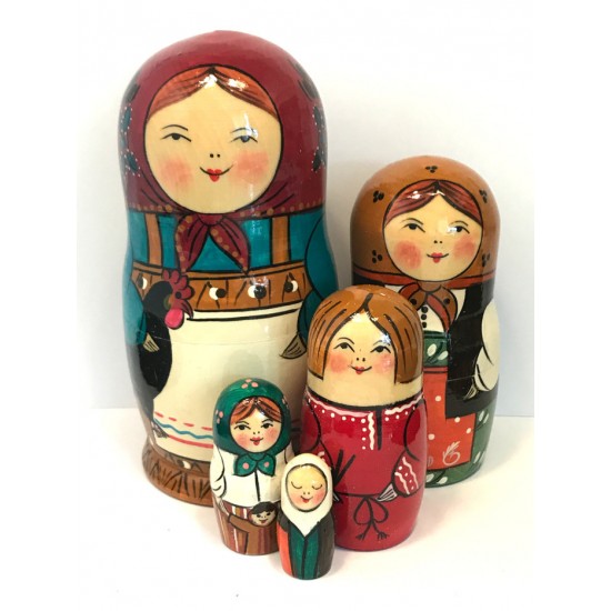 1143 - Matriochka Poupées Russes Famille 