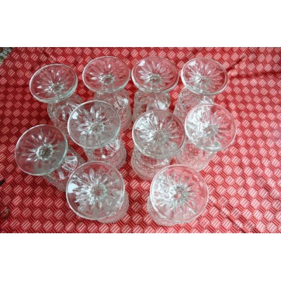 Verres à vin vintage motif Wexford Waffle