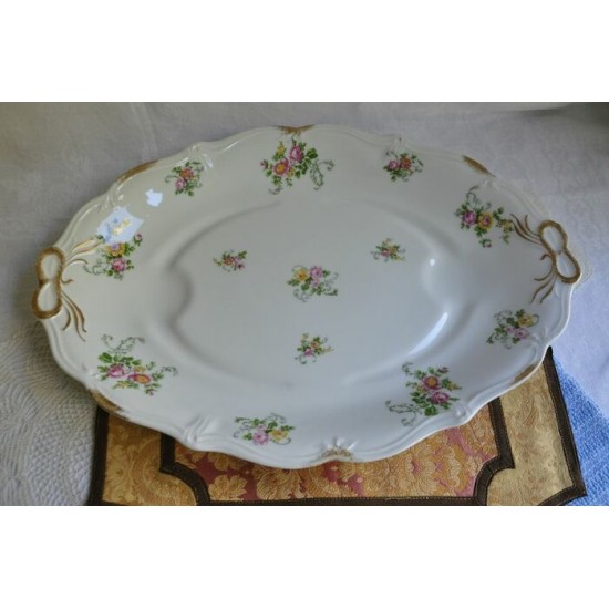 Grand plat de service en porcelaine de Limoges