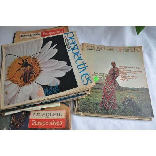 Lot de magazines Perspectives vintage 1960-1980