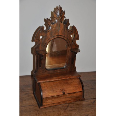  Antique miroir victorien en pin avec...