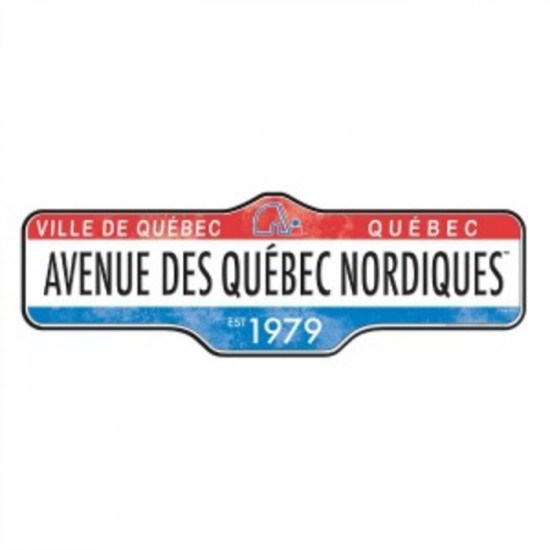 ENSEIGNE - PLAQUE DE RUE - LNH - NORDIQUES DE QUÉBEC