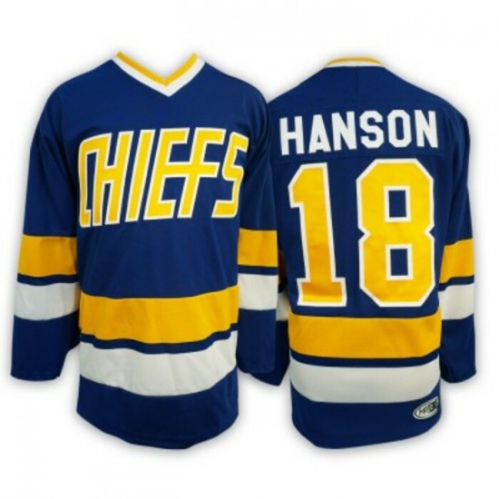 SLAP SHOT - CHIEFS BLEU -  JERSEY HANSON 18