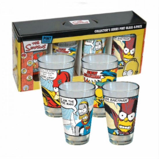 VERRE - CARTOON - LES SIMPSONS 