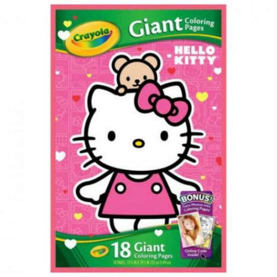 CRAYOLA - COLORIAGE - CAHIER GÉANT HELLO KITTY