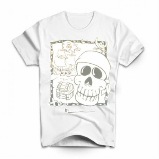 T-SHIRT - COLORE MON T-SHIRT - PIRATE - ENFANT