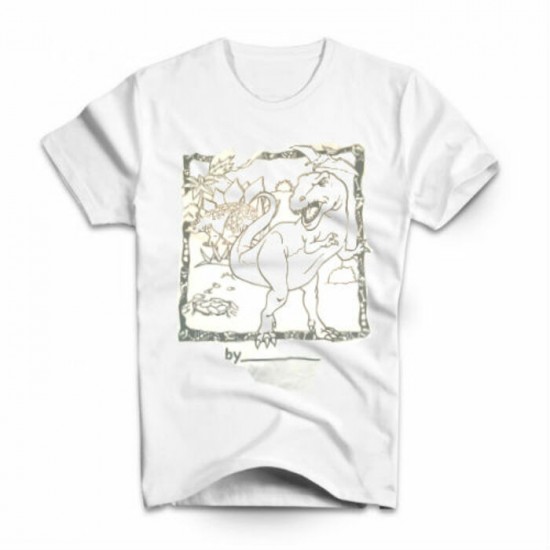 T-SHIRT - COLORE MON T-SHIRT - DINOSAURE - ENFANT