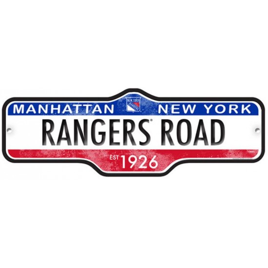 PLAQUE DE RUE- RANGERS DE NEW YORK