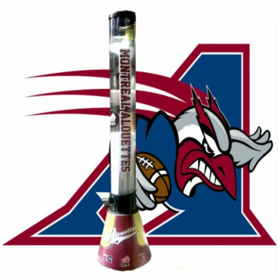 TUBE À BIÈRE - CFL - ALOUETTES DE MONTRÉAL