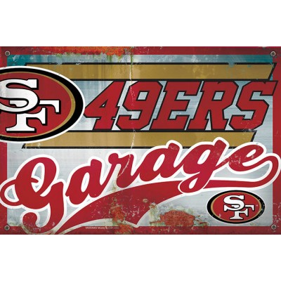 PLAQUE DE GARAGE DES 49ERS DE SAN FRANCISCO
