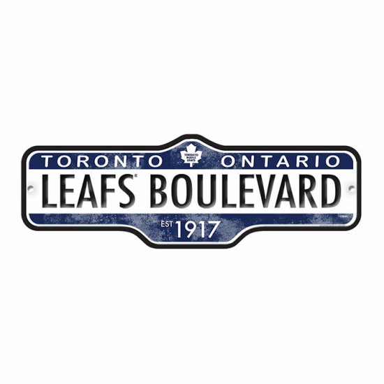 PLAQUE DE RUE DES MAPLE LEAFS DE TORONTO