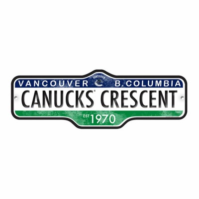 PLAQUE DE RUE DES CANUCKS DE VANCOUVER