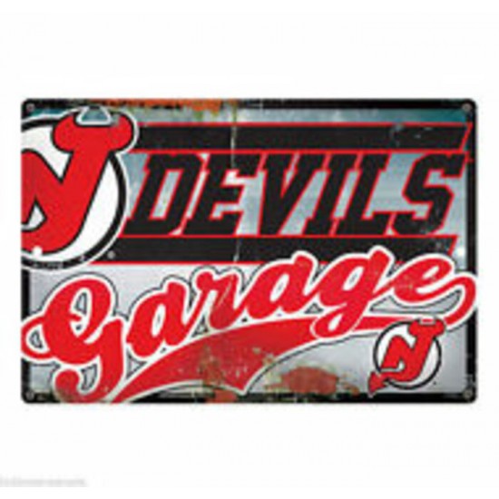 PLAQUE DE GARAGE DES DEVILS DU NEW JERSEY