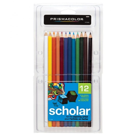 Crayon de couleur Prismacolor Scholar en paquet 12