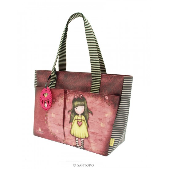 Sac canevas avec pochettes Gorjuss : Heartfelt 