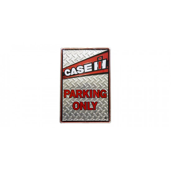 Affiche de métal ''Case IH parking only''