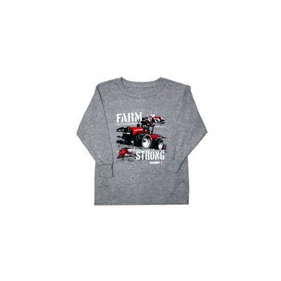 T-Shirt Case iH Gris - Farm strong