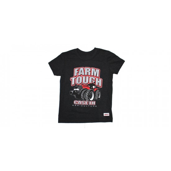 T-Shirt Case iH Noir - Farm tough