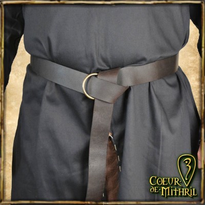 Ceinture Médiévale pour GN à Anneau Noire 