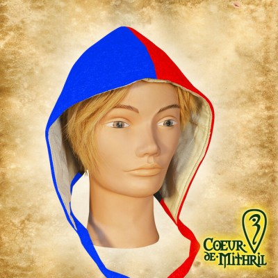 Bonnet Médiéval pour GN bicolore