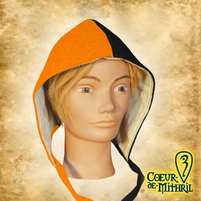 Bonnet Médiéval pour GN bicolore