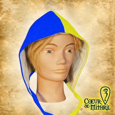 Bonnet Médiéval pour GN bicolore