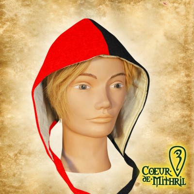 Bonnet Médiéval pour GN bicolore