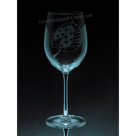 ANI-IN-coccinelle - 1 verre - prix basé sur le verre à vin 20oz