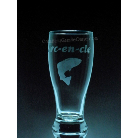 ANI-SM-poisson truite Arc-en-ciel - 1 verre - prix basé sur le verre à vin 20oz