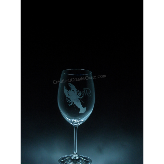 ANI-SM-homard - 1 verre - prix basé sur le verre à vin 20oz