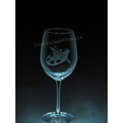 ART-peintre - 1 verre - prix basé sur le verre à...