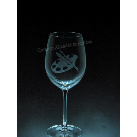ART-peintre - 1 verre - prix basé sur le verre à vin 20oz