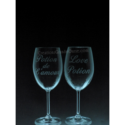 LOV-TX-potion de l'amour-love potion-2 verres -...