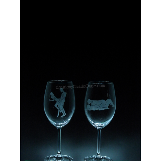 LOV-XXX-position no.1 et no.2 -2 verres - prix basé sur verre à vin 20oz