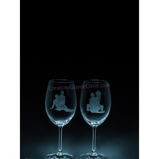 LOV-XXX-Position no.3 et no.4 -2 verres - prix basé sur verre à vin 20oz