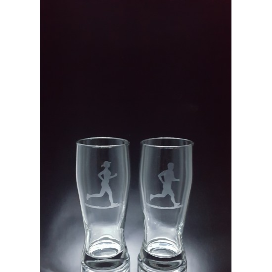SPO-coureur Homme et Femme - ensemble de 2 verres - prix basé sur le verre à vin 20oz