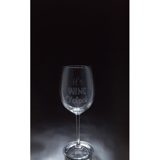 MES-VIN - It's wine o'clock - 1 verre à vin - prix basé sur le verre à vin 20oz