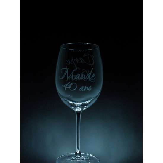 MES-FETE- Maude 40 ans, Carpe Diem - 1 verre à vin - prix basé sur le verre à vin 20oz