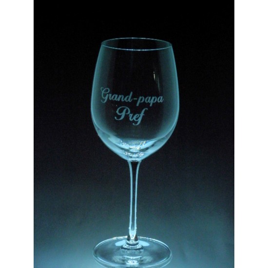 MES-FAM- Grand-Papa pref, 1 verre à vin - prix basé sur le verre à vin 20oz