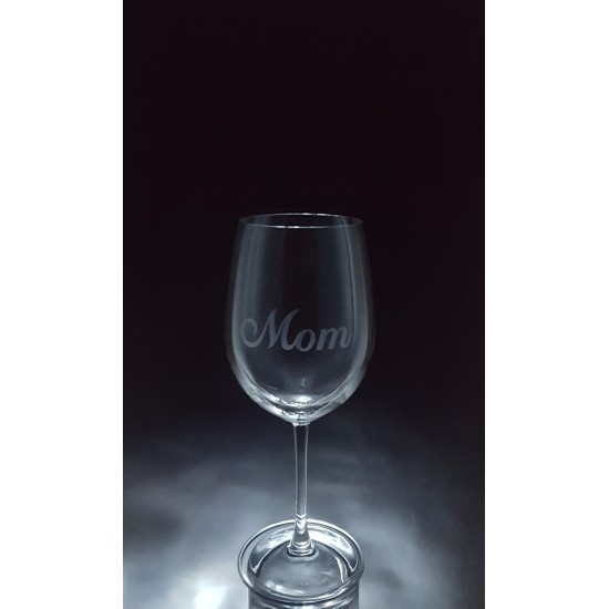 MES-FAM- Mom, 1 verre à vin - prix basé sur le verre à vin 20oz